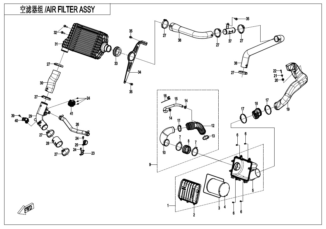 Picture of F41 - AIR FILTER ASSY