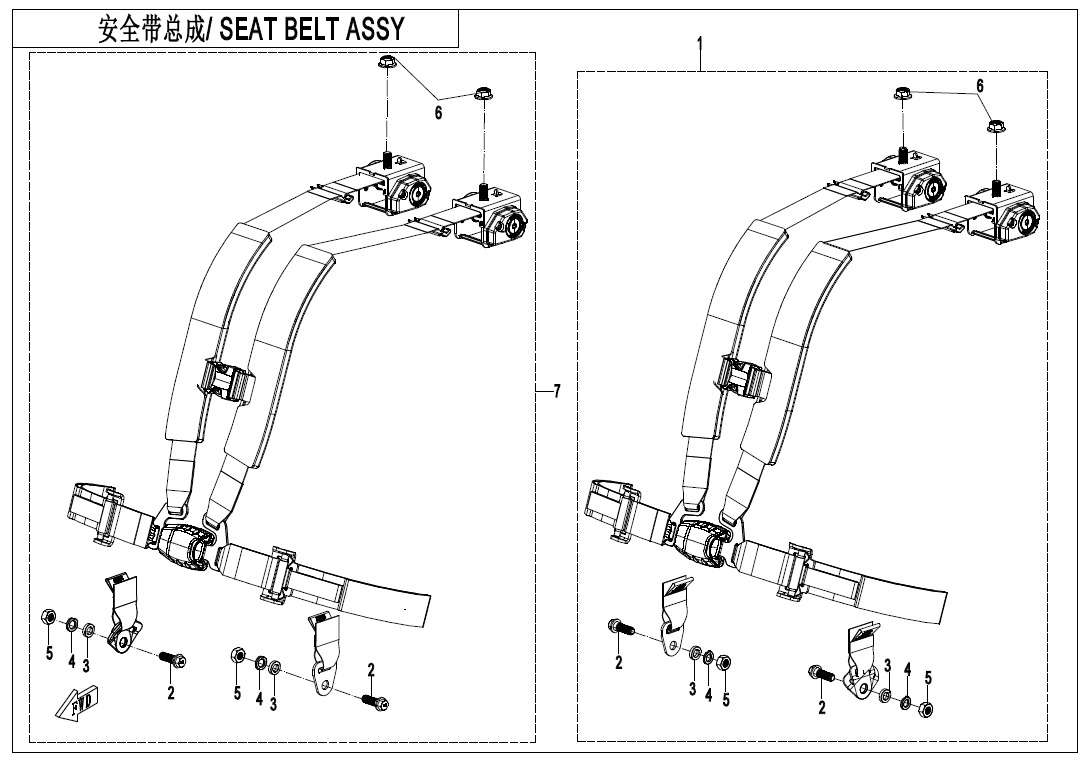 Picture of F34-B - 4-POINT SEAT BELT