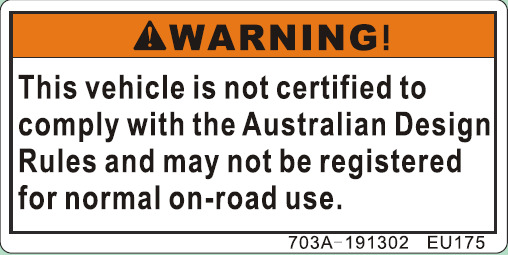 Picture of F19-4 - SAFETY WARNING LABEL