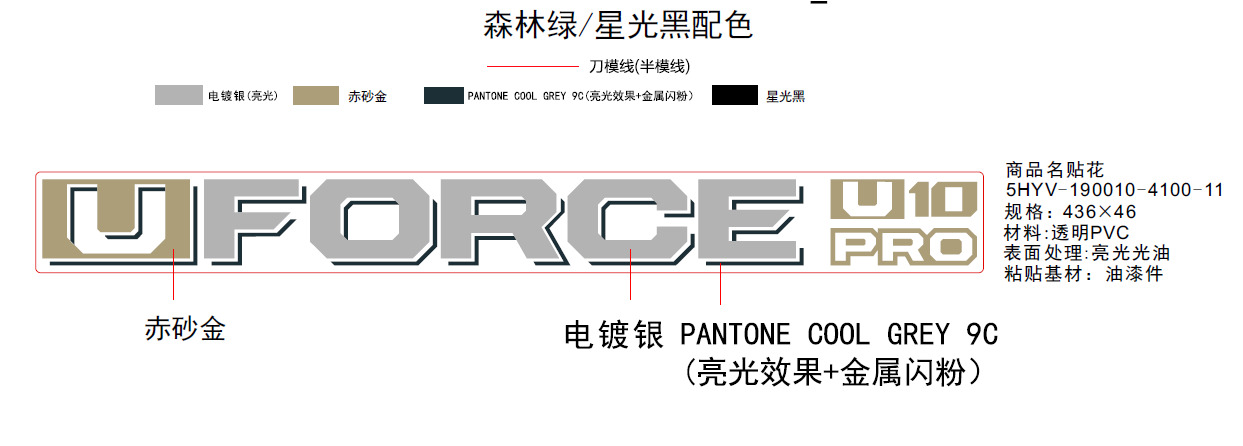 Picture of F19-2-C - DECAL KITS(FOREST GREEN)