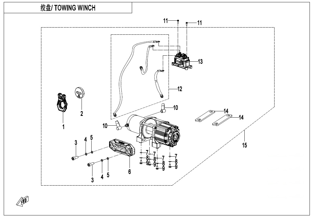 Picture of F15-2-B-V2 - TOWING WINCH(BASIC)