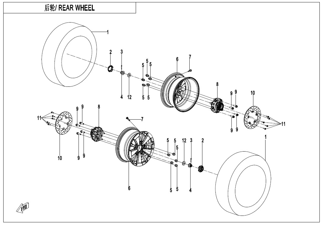 Picture of F11 - REAR WHEEL