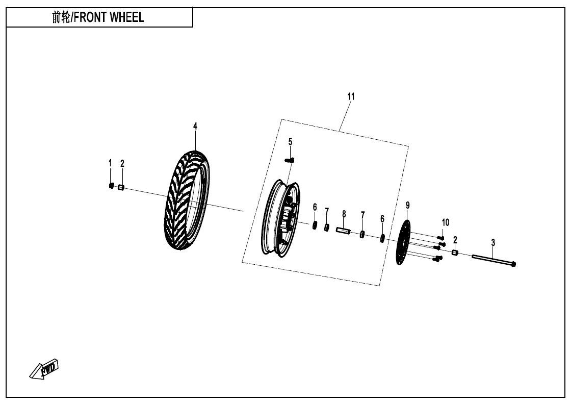 Picture of F07 - FRONT WHEEL