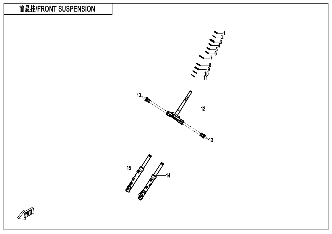 Picture of F05-V1 - FRONT SUSPENSION