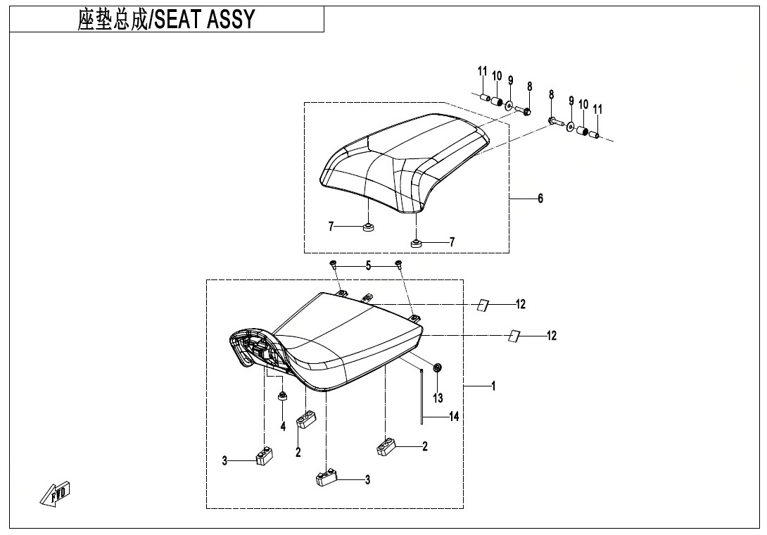 Picture of F13-B - SEAT ASSY(EXPLORE EDITION)