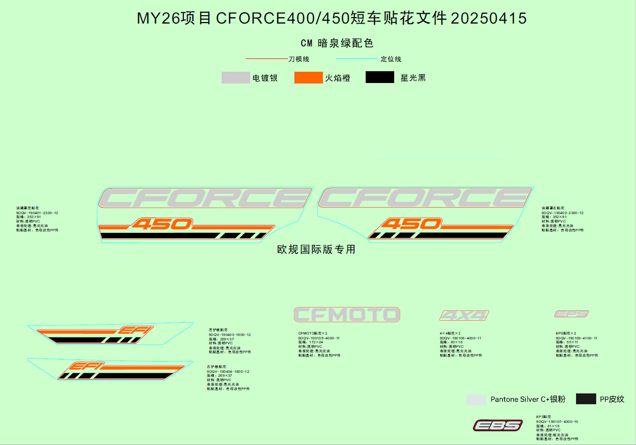 Picture of F19-1-C - DECAL KITS(HUNTER GREEN)