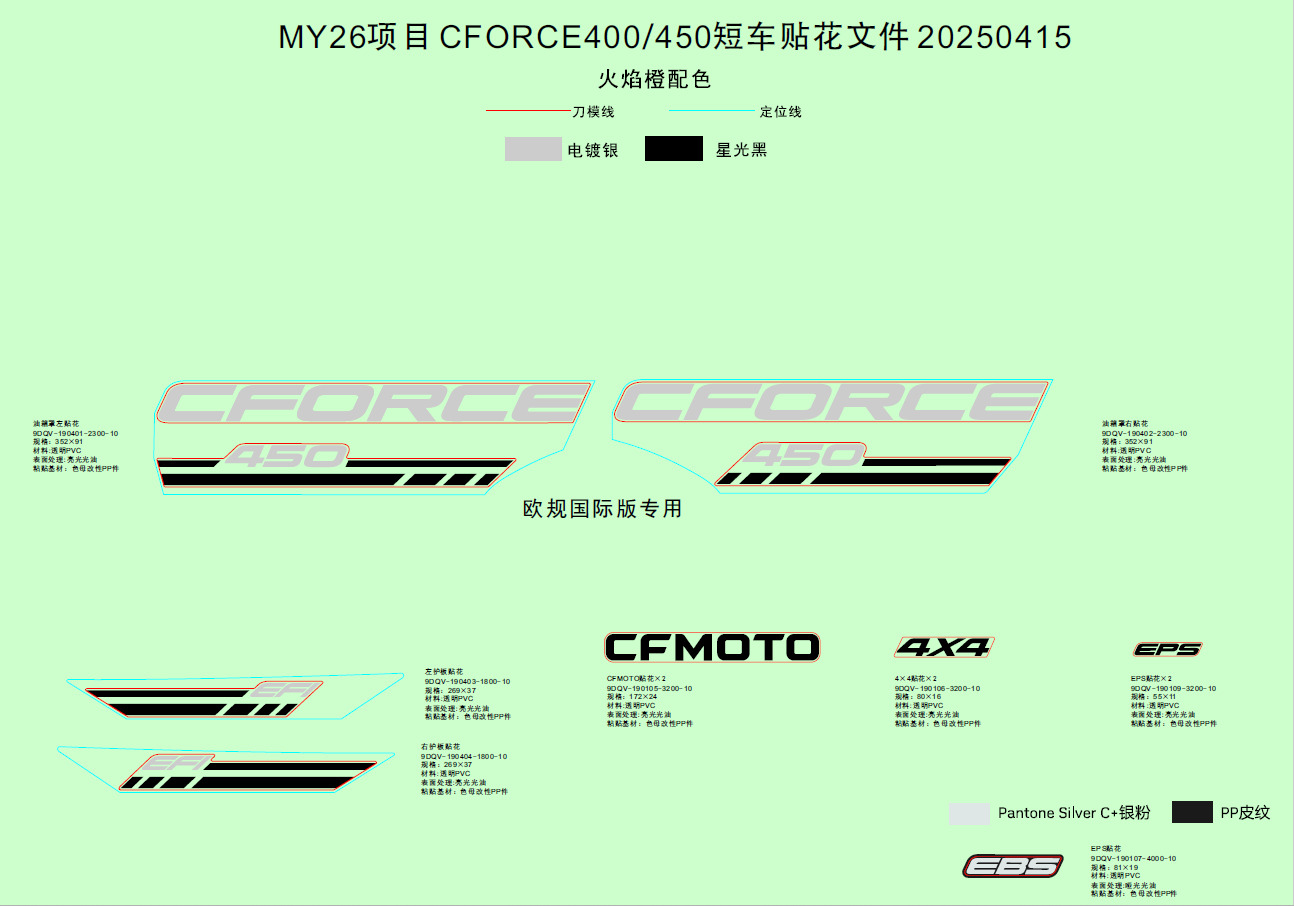 Picture of F19-1-A - DECAL KITS(LAVA ORANGE)