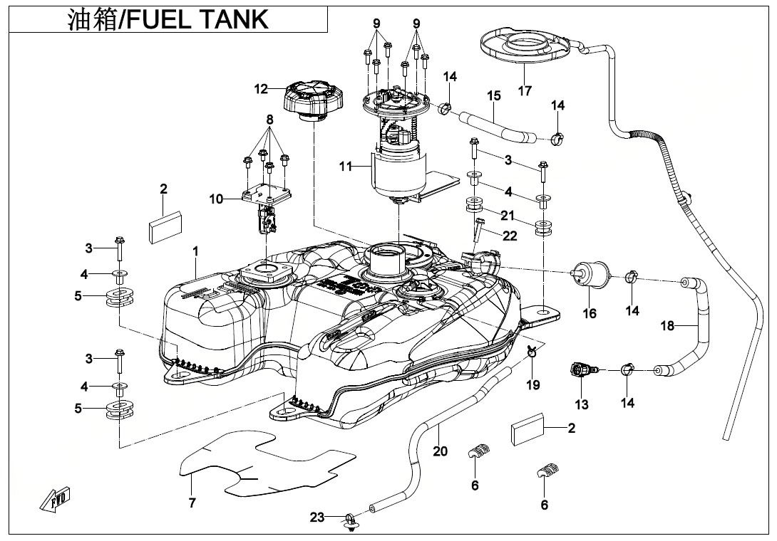 Picture of F12 - FUEL TANK