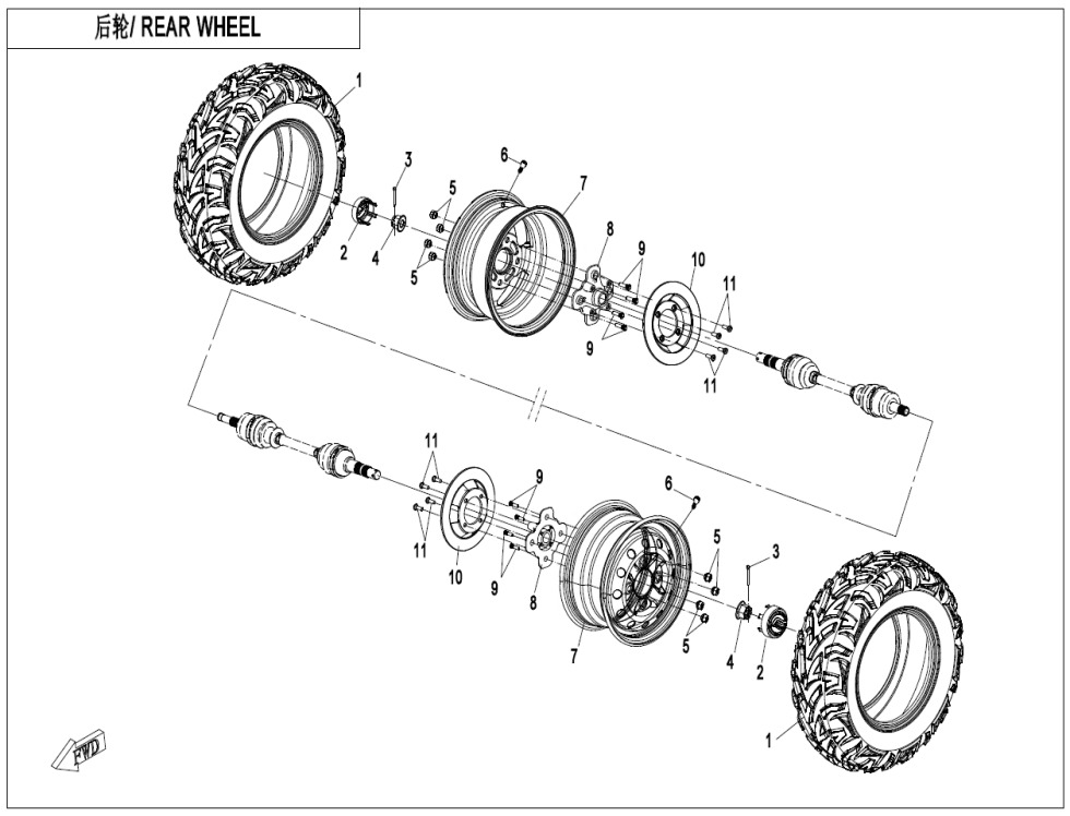 Picture of F11-B - REAR WHEEL((STEEL))