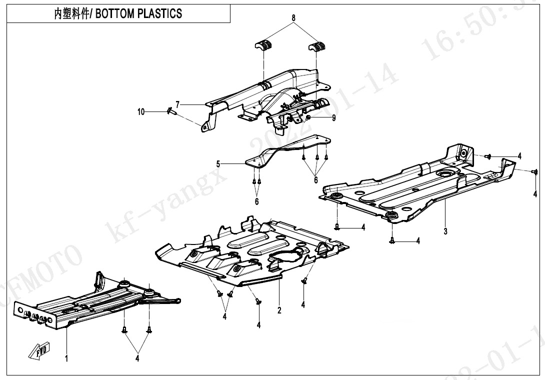 Picture of F04-6 - BOTTOM PLASTICS