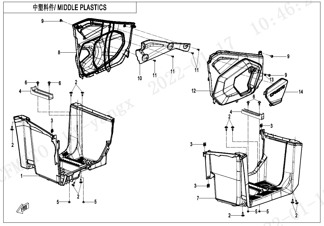 Picture of F04-4 - MIDDLE PLASTICS