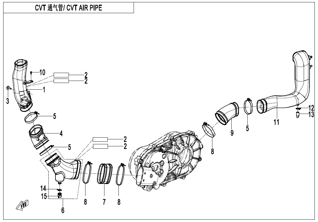 Picture of F00-2-V2 - CVT AIR PIPE