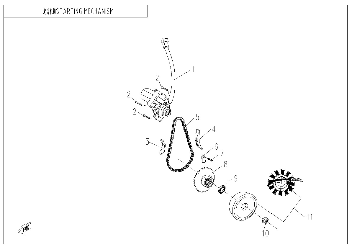 Picture of E09 - STARTING MECHANISM