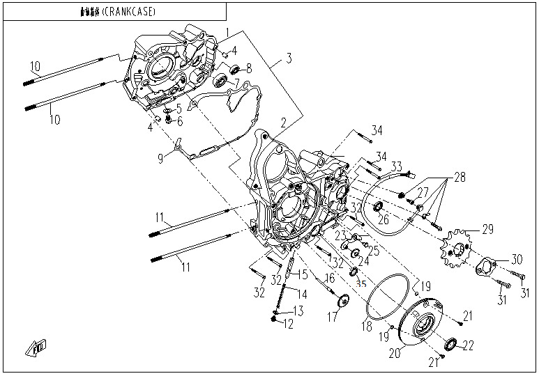 Picture of E01-1 - CRANKCASE