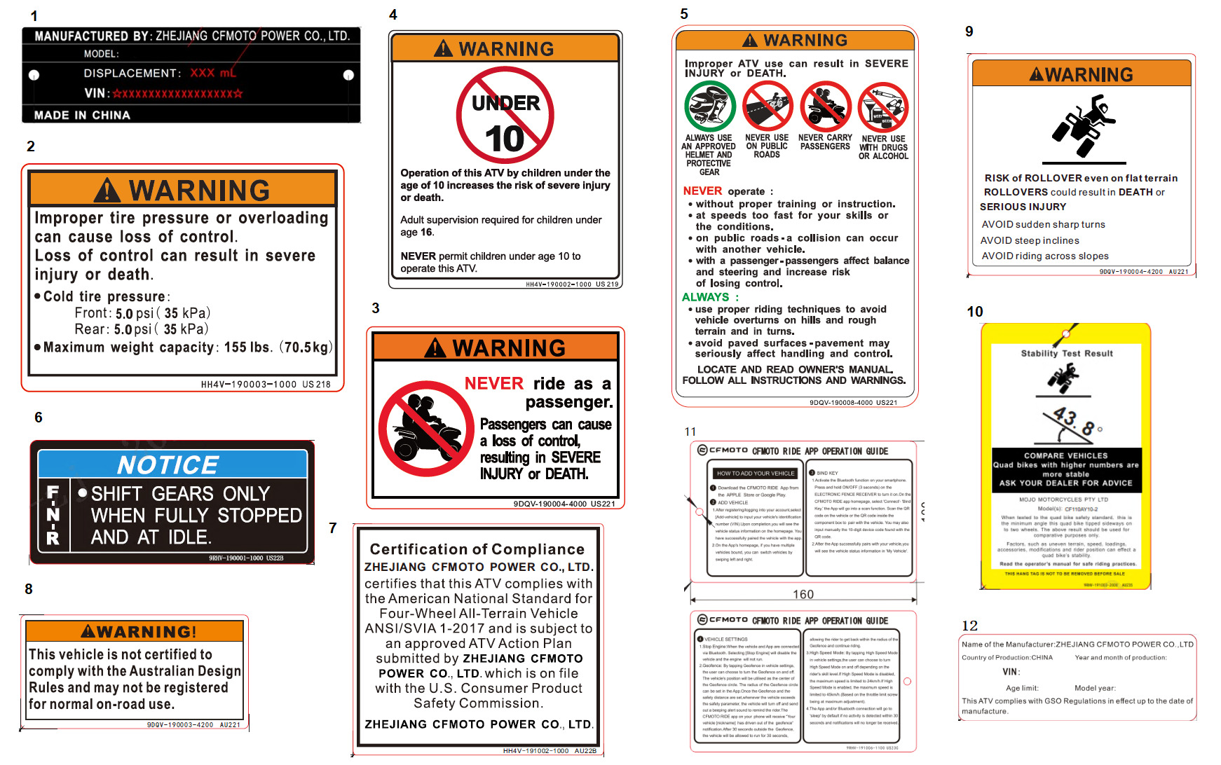 Picture of F19-1-B-V2 - WARNING DECAL(INTERNATIONAL)