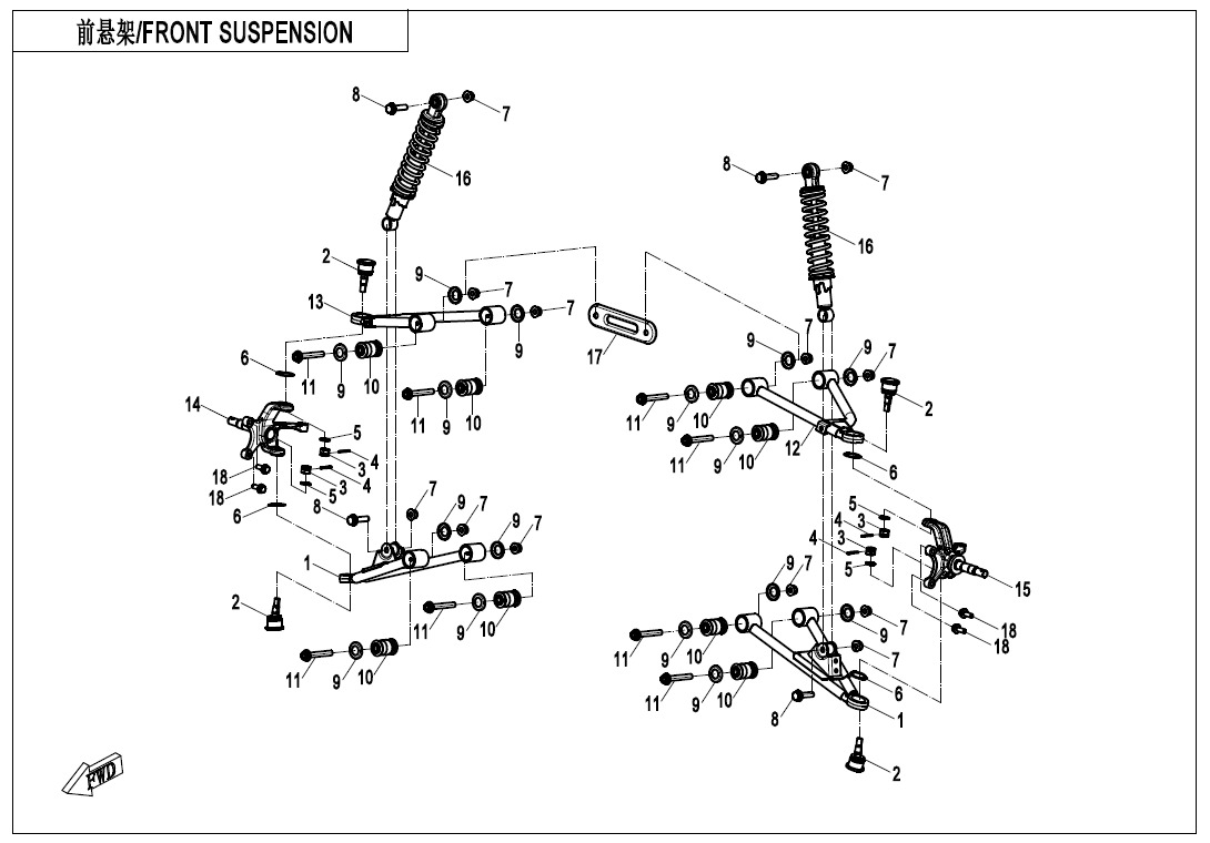 Picture of F05 - FRONT SUSPENSION