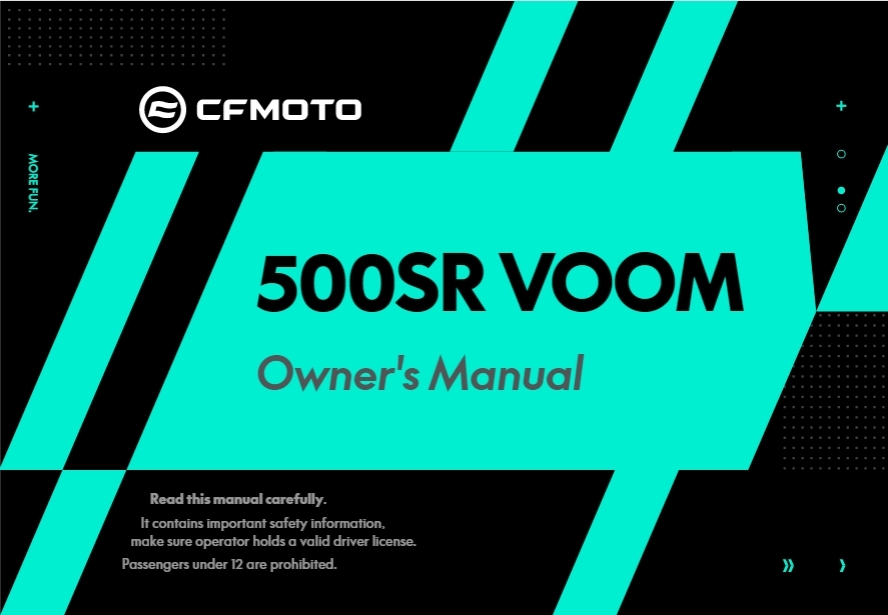Picture of F38 - OWNER\'S MANUAL