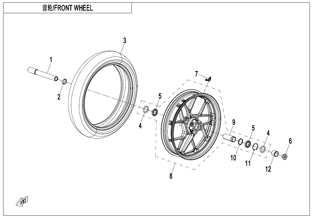 Picture of F07-A - FRONT WHEEL(WITHOUT TPMS)