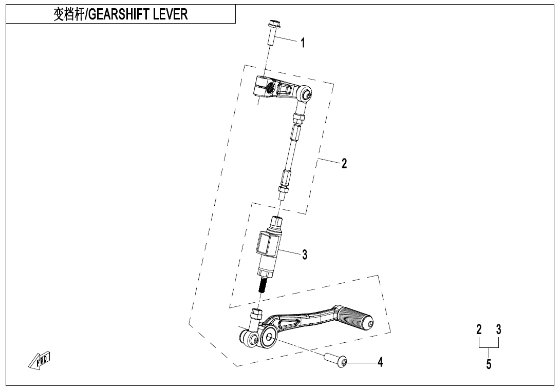 Picture of F03-3 - GEARSHIFT LEVER