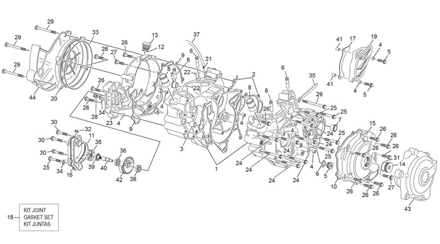 Picture of 18 - CRANKCASE ASSEMBLY