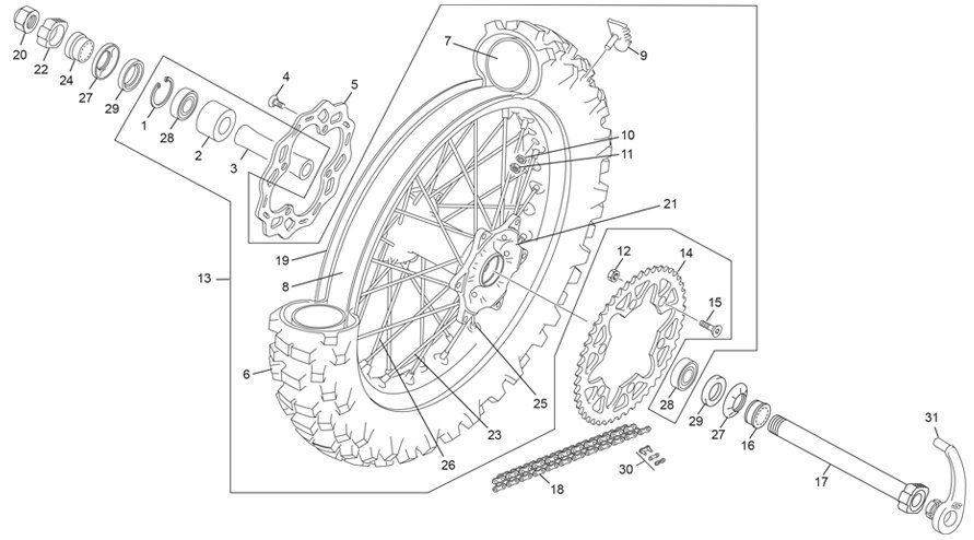 Picture of 11 - REAR WHEEL