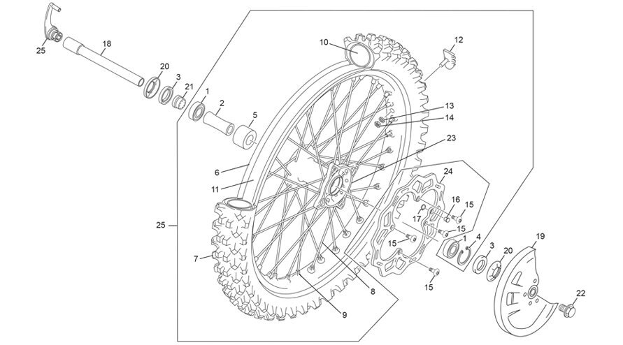 Picture of 10 - FRONT WHEEL
