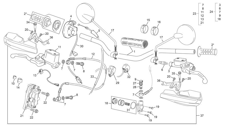 Picture of 12 - HANDLEBAR