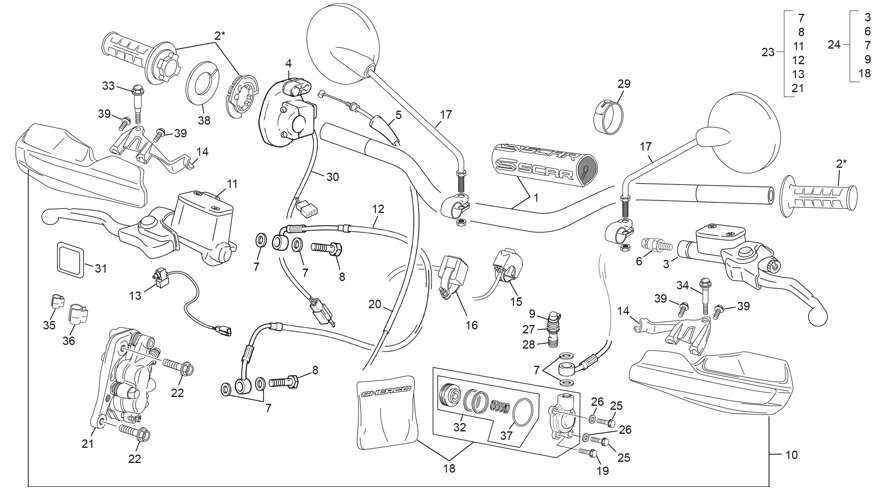 Picture of 12 - HANDLEBAR