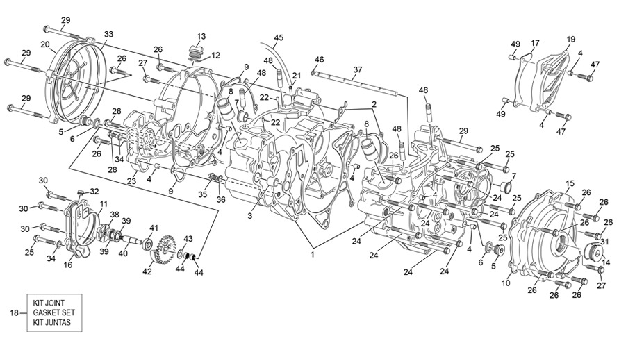 Picture of 18 - CRANKCASE ASSEMBLY