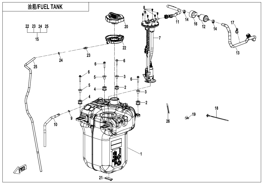 Picture of F12 - FUEL TANK