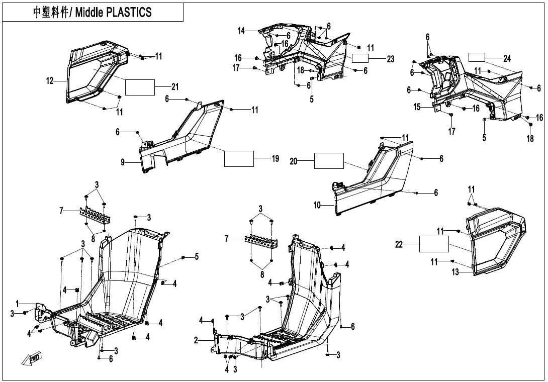 Picture of F04-3 - MIDDLE PLASTICS