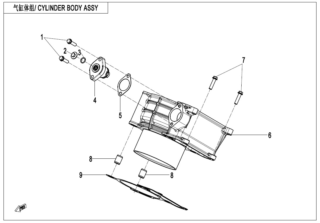 Picture of E02-3 - CYLINDER BODY ASSY