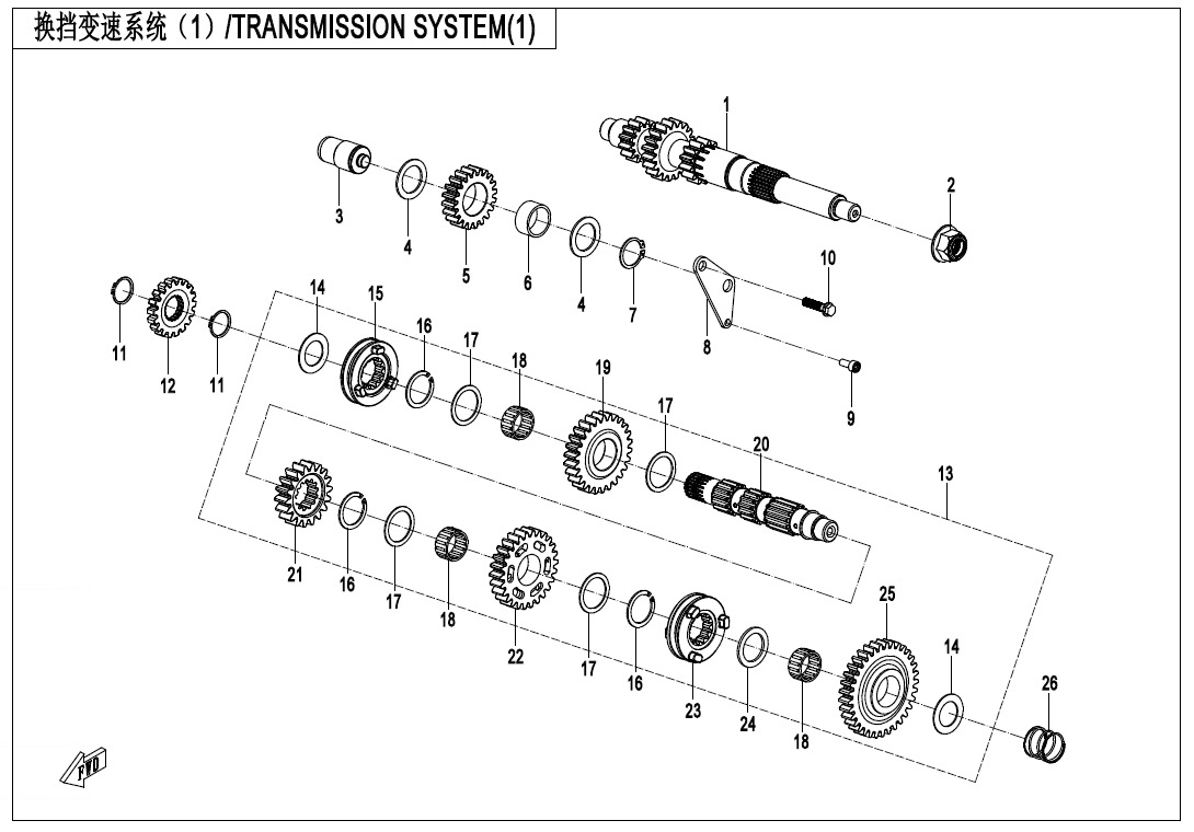 Picture of E06-1 - TRANSMISSION SYSTEM(1)