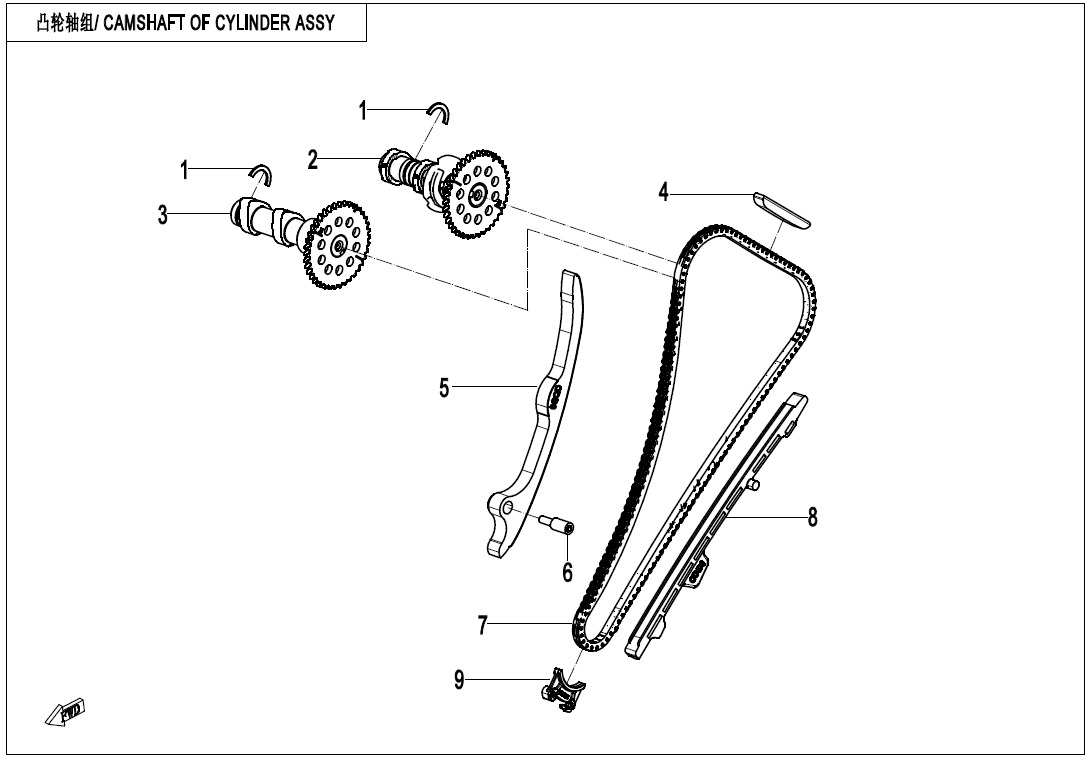 Picture of E02-4 - CAMSHAFT OF CYLINDER  ASSY