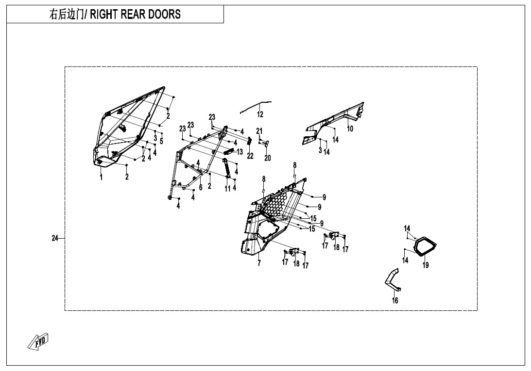 Picture of F37-3 - RIGHT REAR DOORS