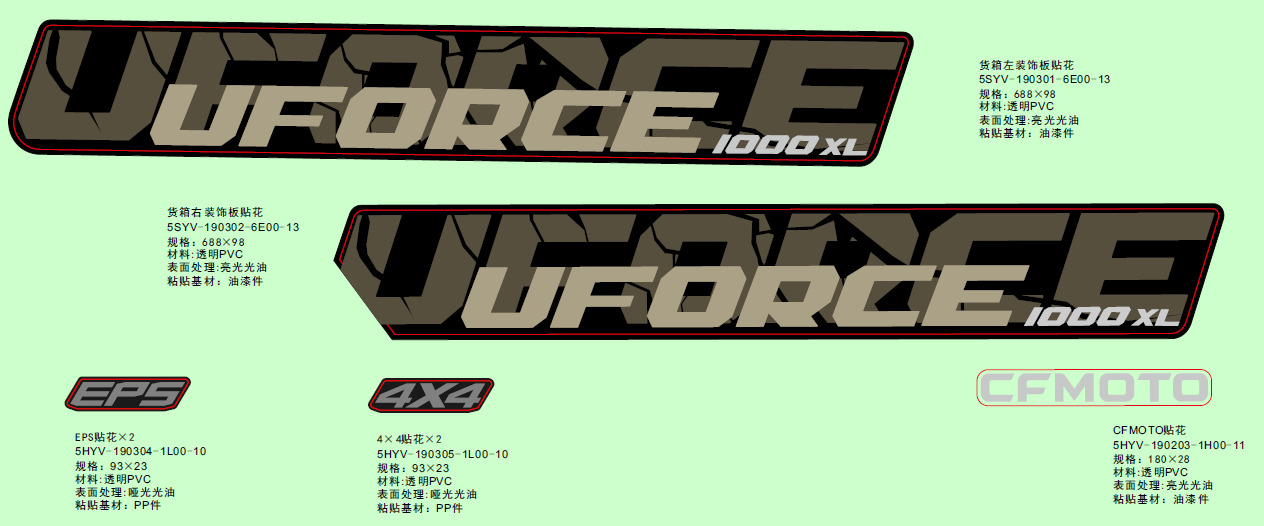 Picture of F19-2-D - DECAL KITS(NEBULA BLACK)
