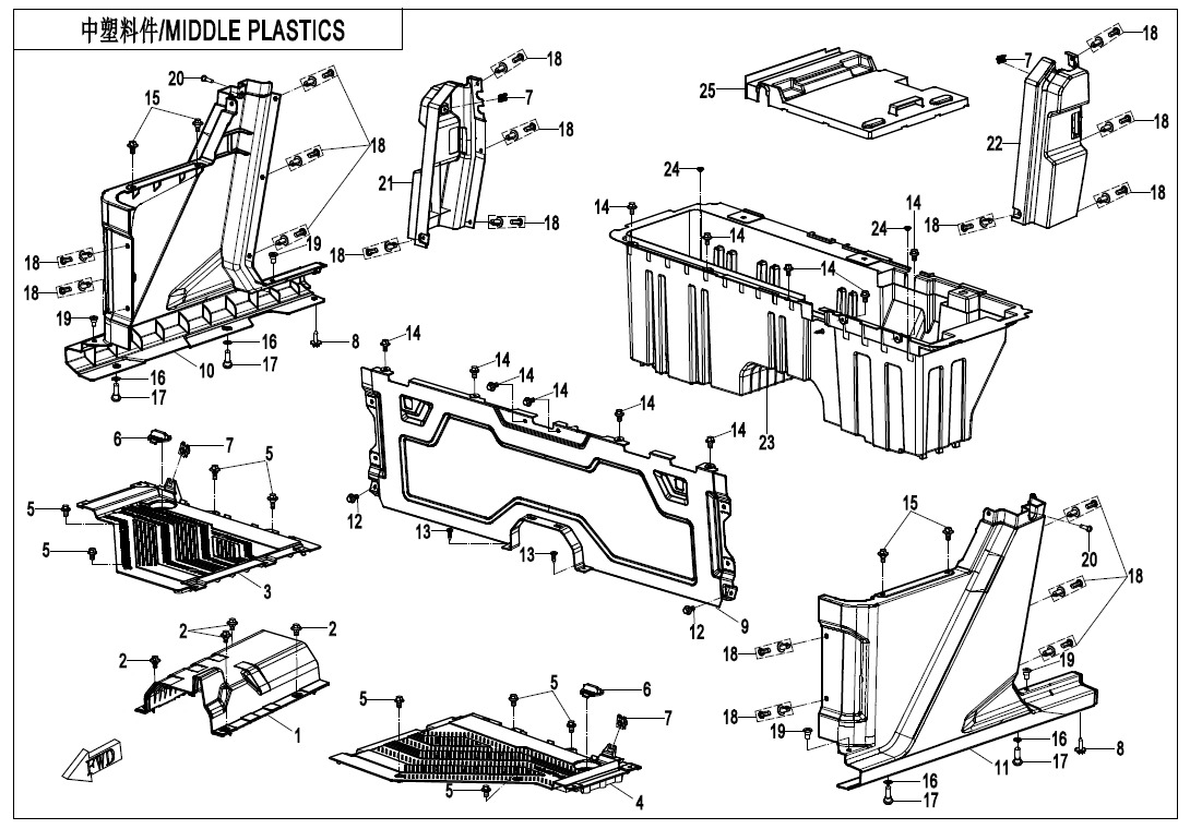 Picture of F04-3-V4 - MIDDLE PLASTICS