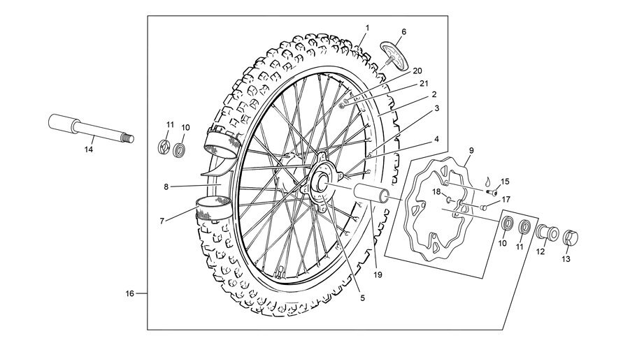 Picture of 10 - FRONT WHEEL