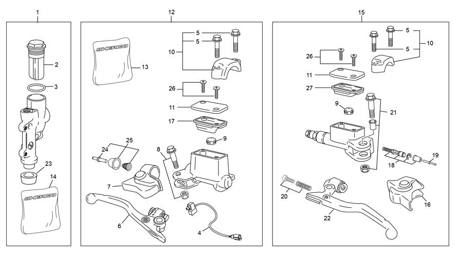Picture of 07 - MASTER CYLINDER FRONT & REAR CALIPER