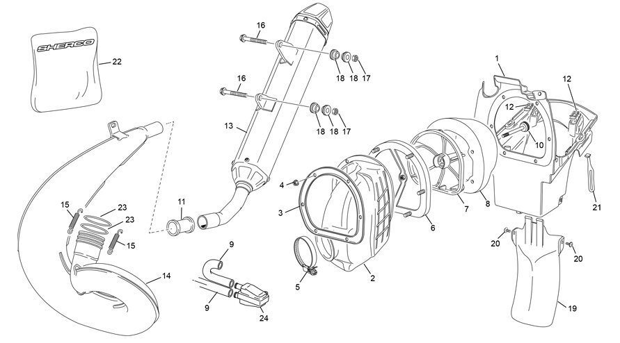 Picture of 05 - AIRBOX EXHAUST SYSTEM
