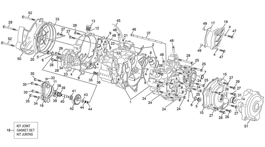 Picture of 18 - CRANKCASE ASSEMBLY