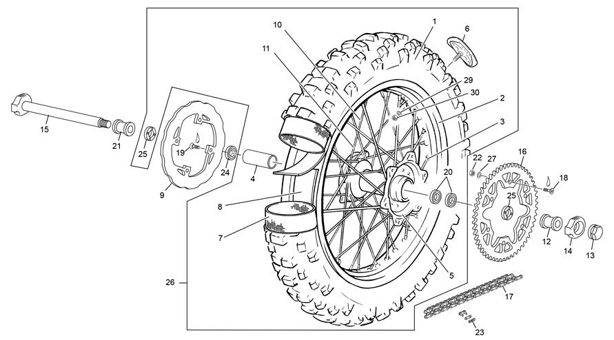 Picture of 11 - REAR WHEEL