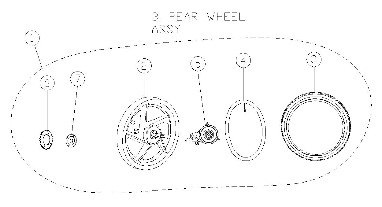 Picture of F03 - REAR WHEEL ASSY