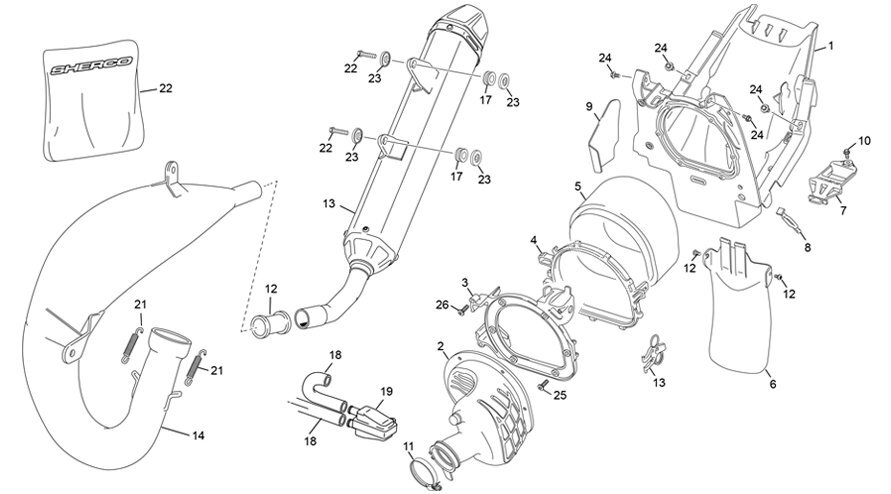Picture of 05 - AIRBOX - EXHAUST SYSTEM