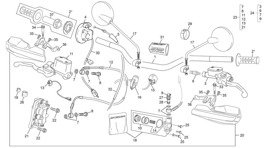 Picture of 12 - HANDLEBAR