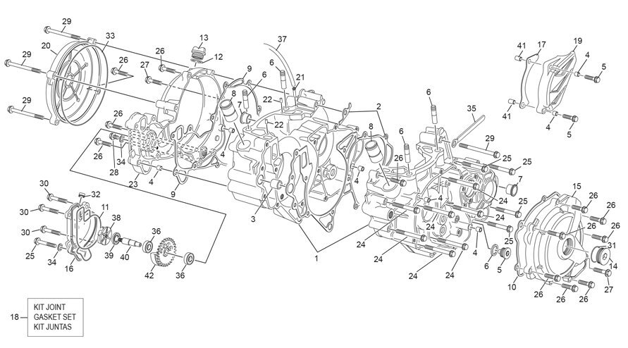 Picture of 18 - CRANKCASE ASSEMBLY