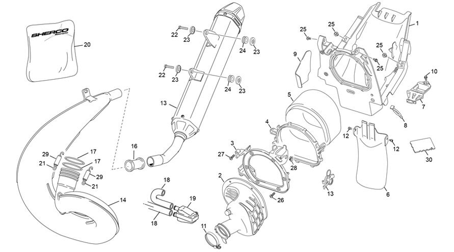 Picture of 05 - AIRBOX - EXHAUST SYSTEM