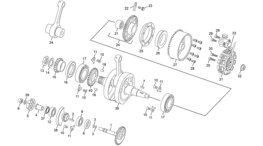 Picture of 19 - CRANKSHAFT ASSY
