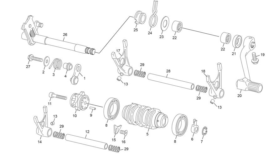 Picture of 16 - GEAR SELECTOR GROUP