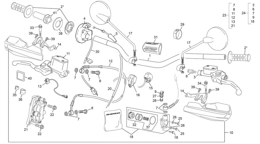 Picture of 12 - HANDLEBAR